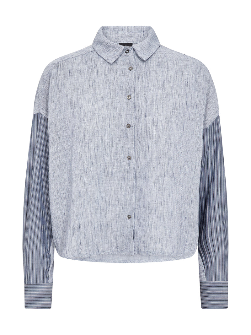 NÜ ABIRA shirt Shirts 402 Blue mix