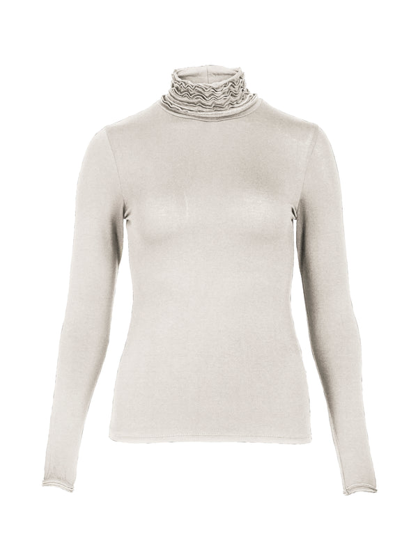 NÜ ADELE turtleneck tee Tops and T-shirts 112 Bone