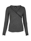 NÜ ADELE wrap tee Tops and T-shirts 901 Grey