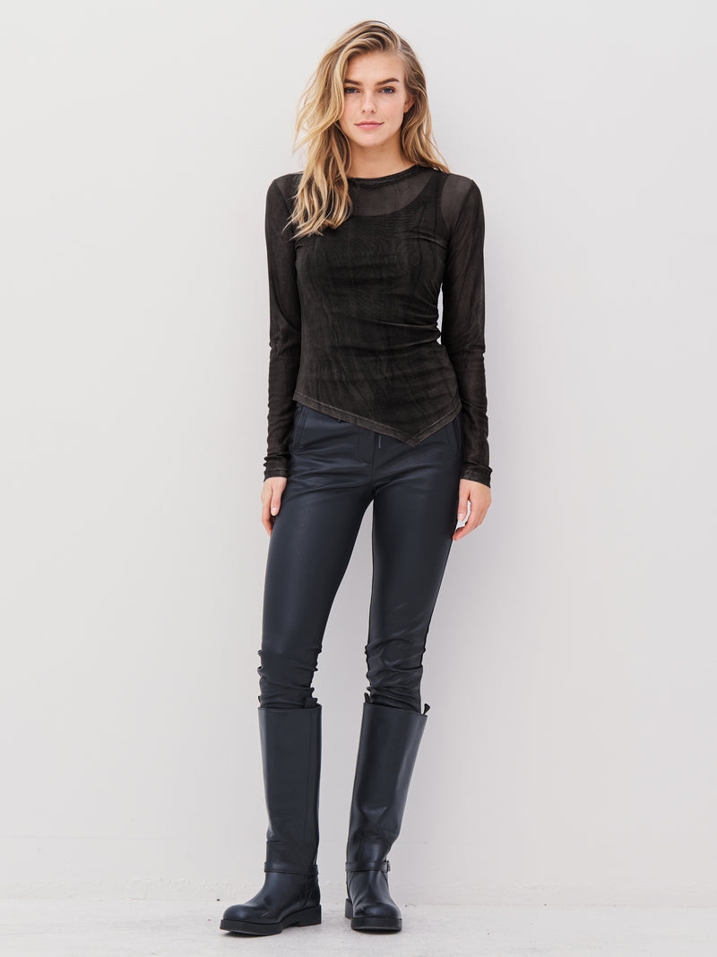 NÜ AGNA blouse Blouses 000 Solid black