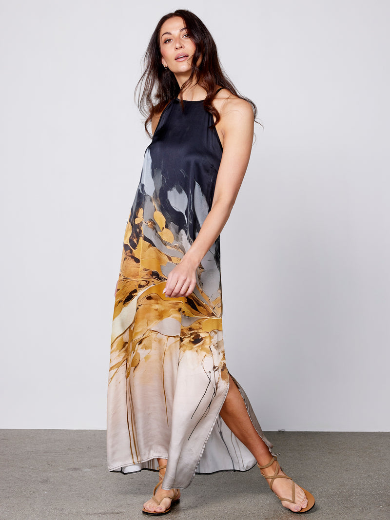 NÜ AIA strap dress Dresses 520 Yellow mix