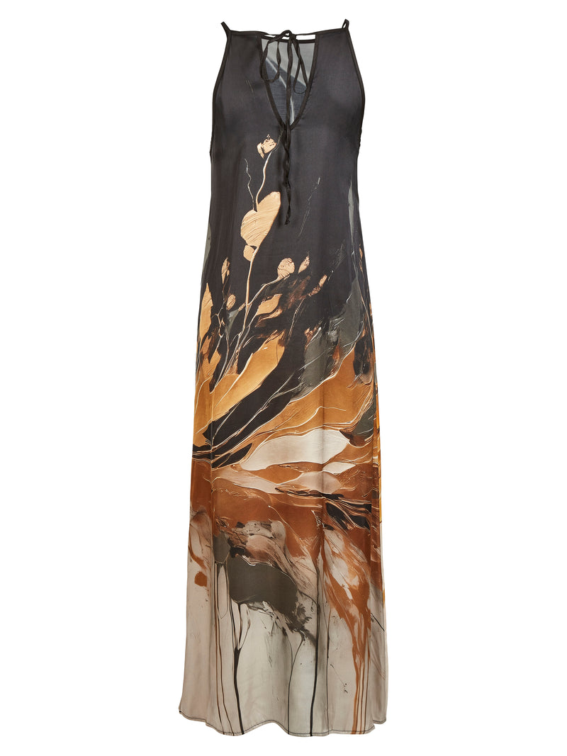NÜ AIA strap dress Dresses 520 Yellow mix