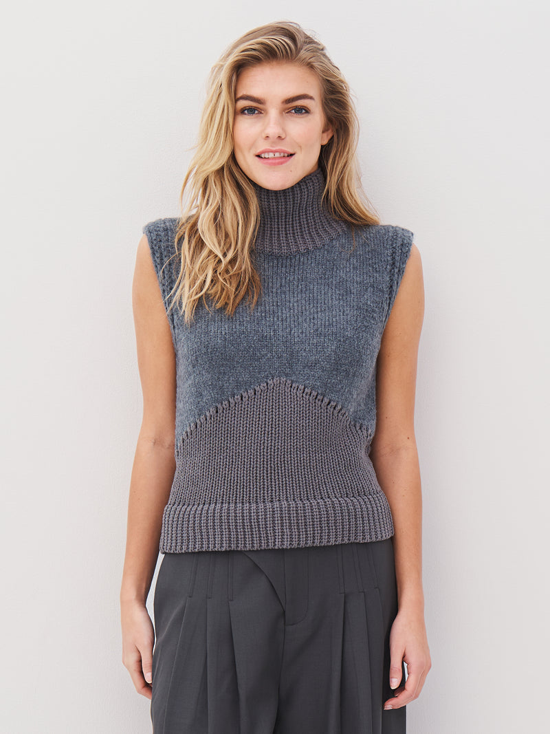 NÜ ALEXA knit top Tops and T-shirts 901 Grey