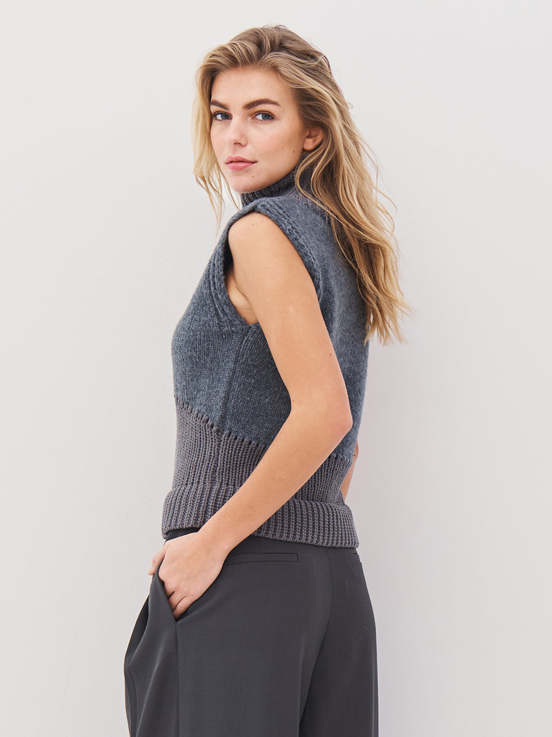 NÜ ALEXA knit top Tops and T-shirts 901 Grey