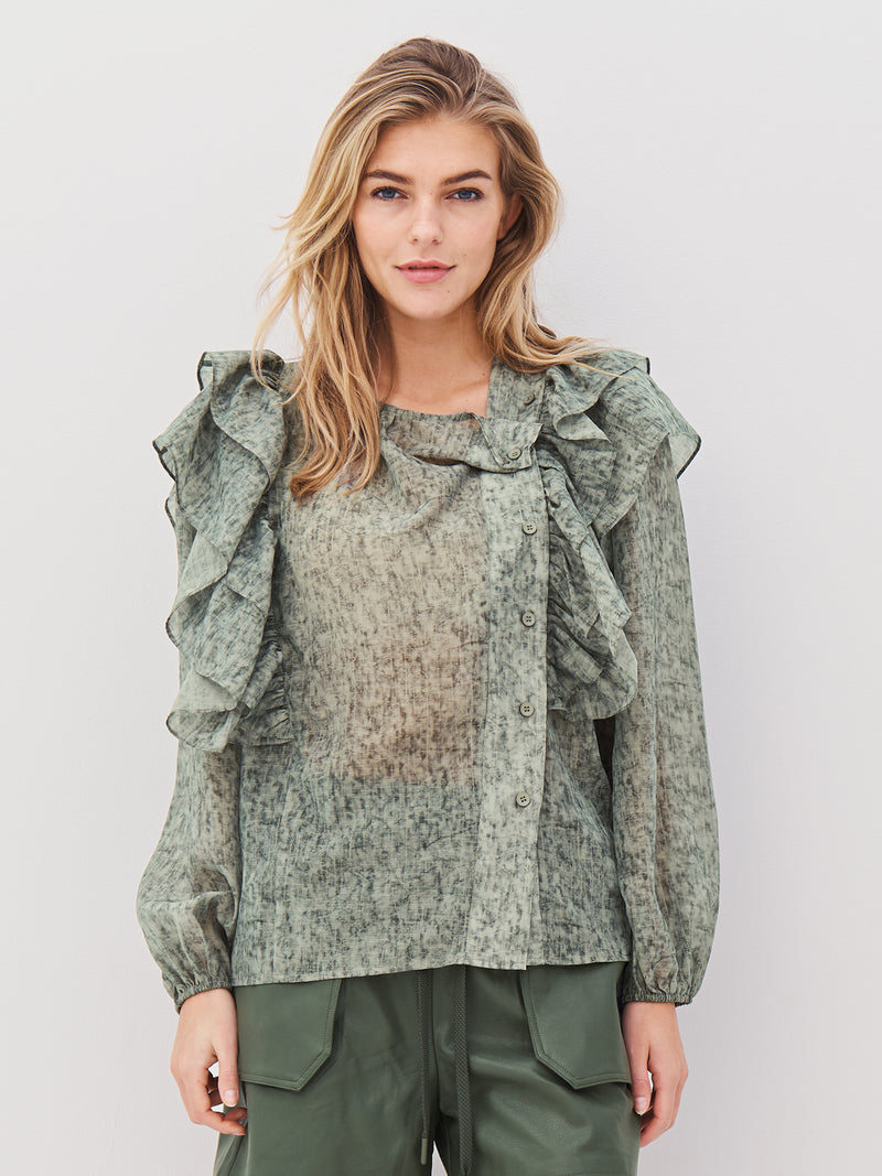 NÜ AMELI shirt Shirts 393 Army Mix