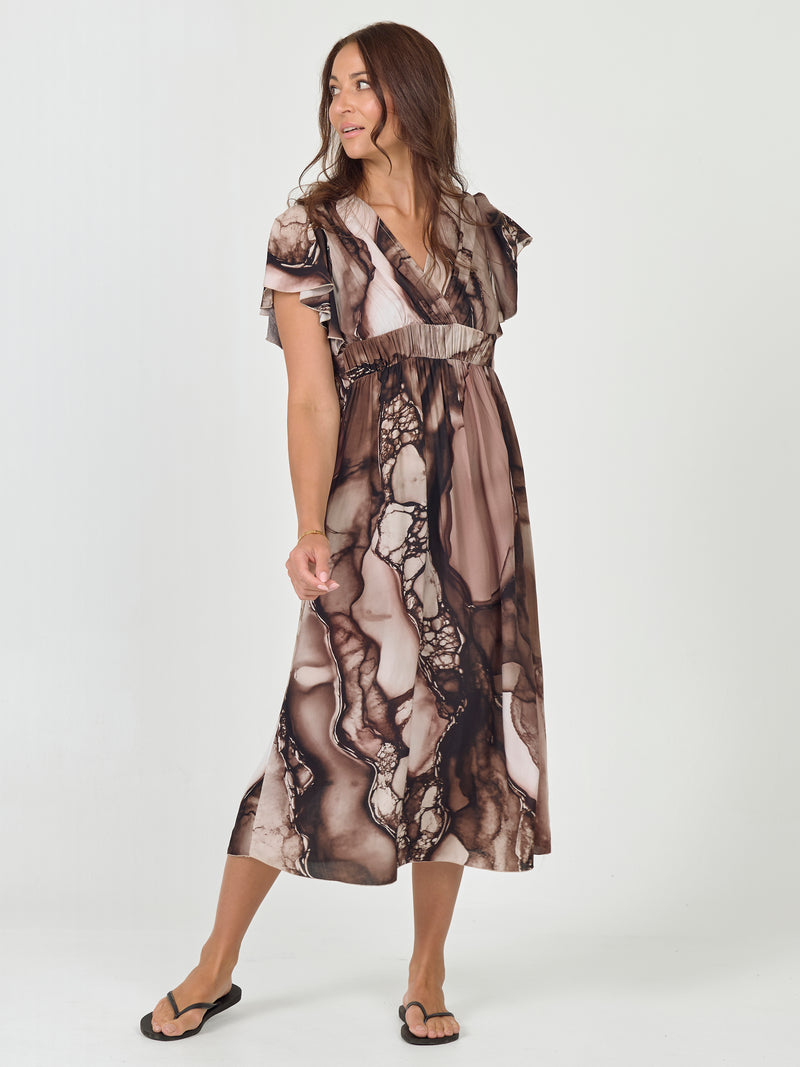 NÜ ANA printed dress Dresses 001 Print