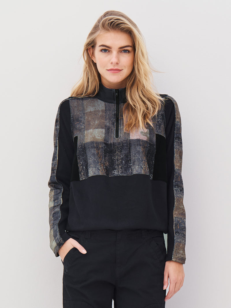 NÜ ANNA blouse Blouses Black mix