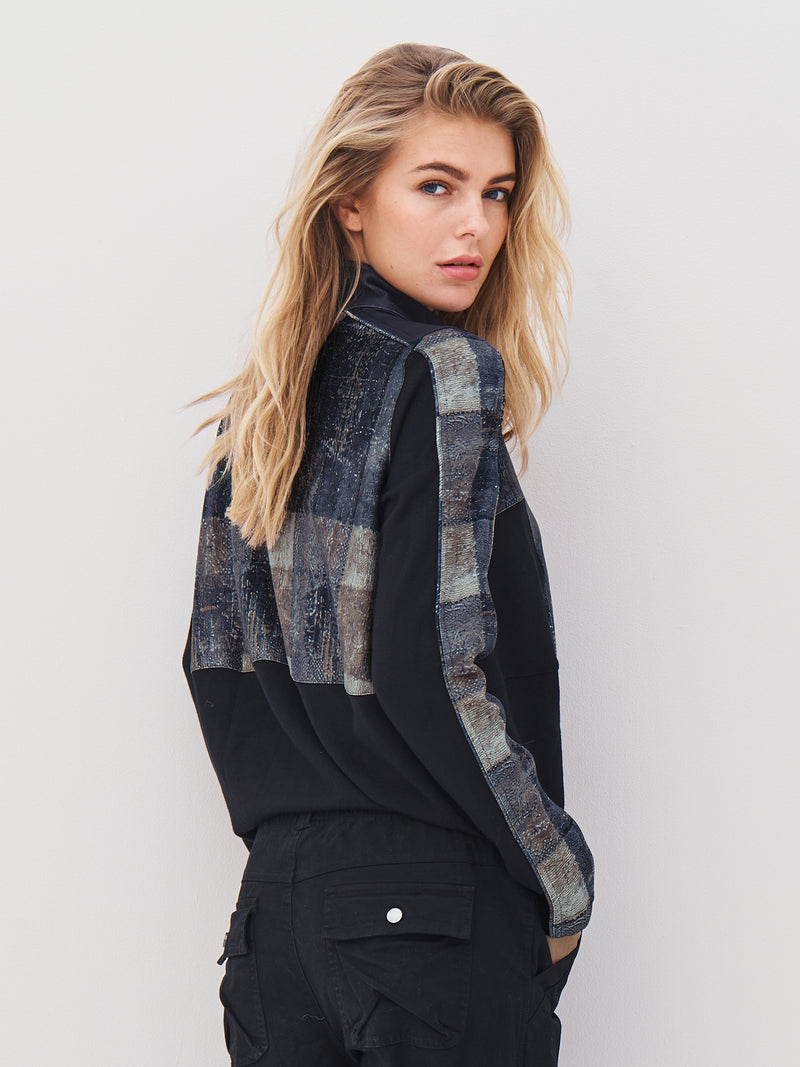 NÜ ANNA blouse Blouses Black mix