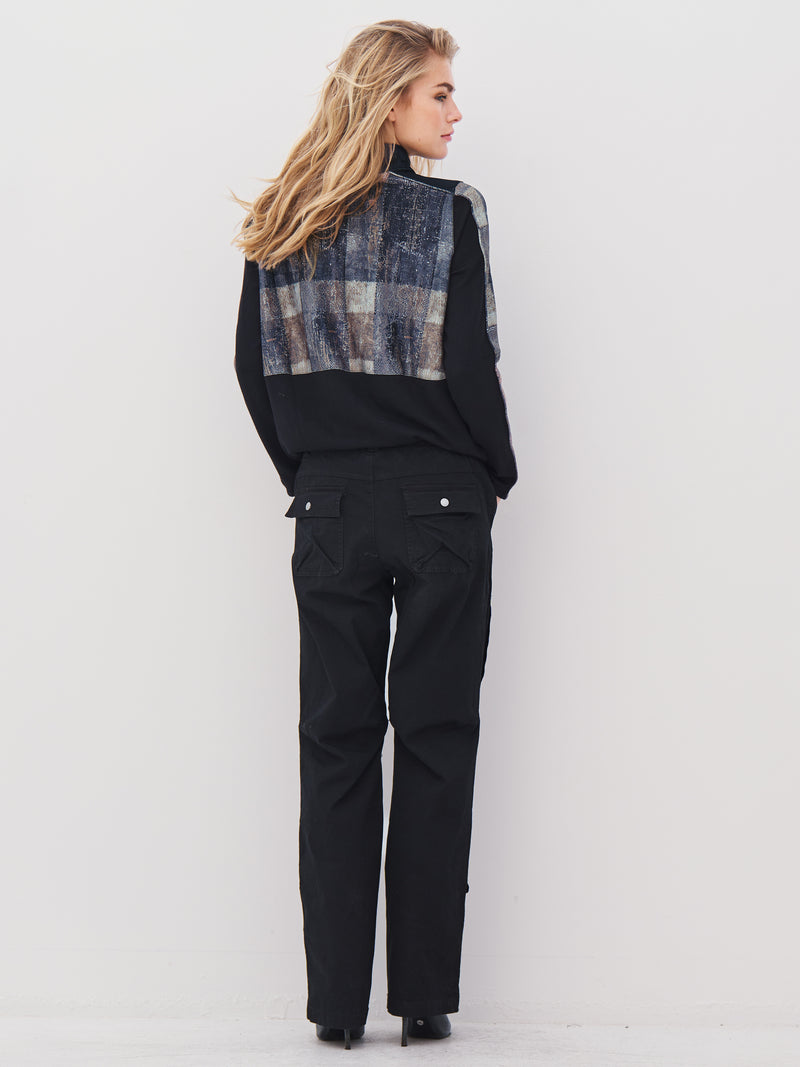 NÜ ANNA blouse Blouses Black mix