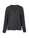 NÜ ANNI V-neck blouse Blouses 901 Grey