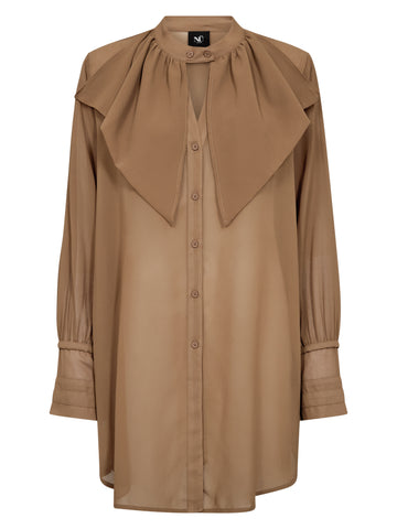 NÜ ASTRID long shirt Shirts 220 Camel