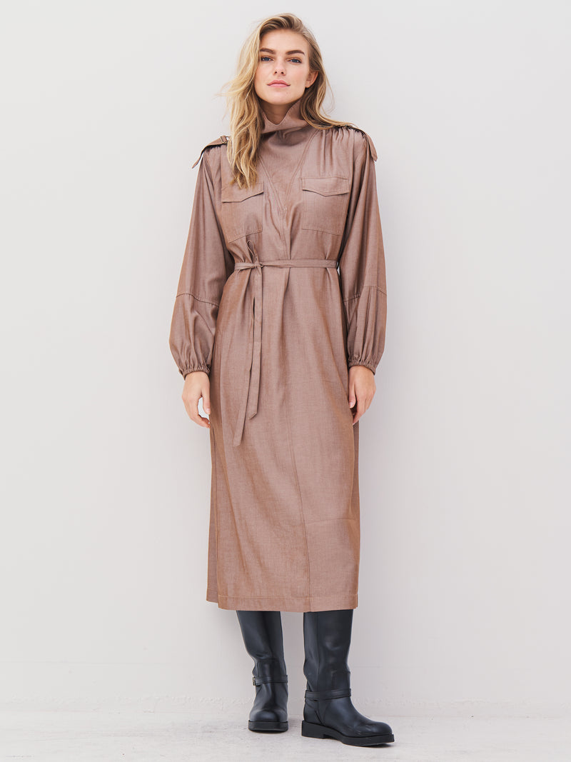 NÜ AVALON dress Dresses 220 Camel