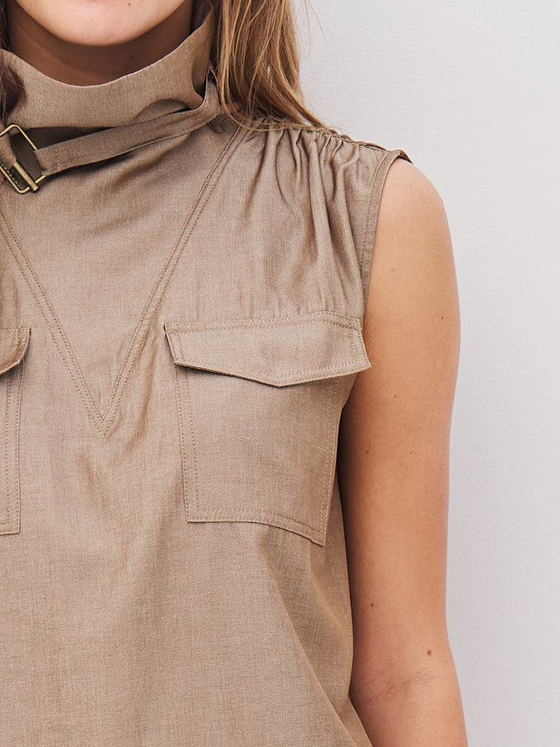 NÜ AVALON top Tops and T-shirts 220 Camel