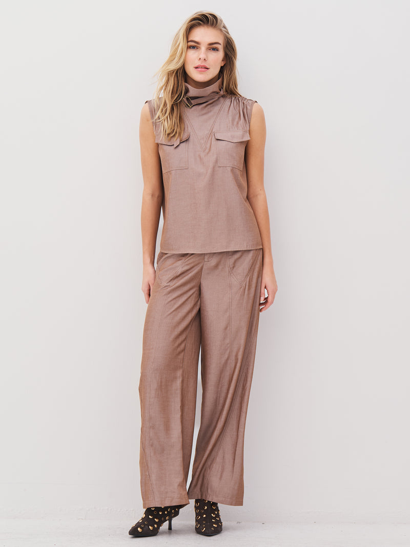 NÜ AVALON trousers Trousers 220 Camel