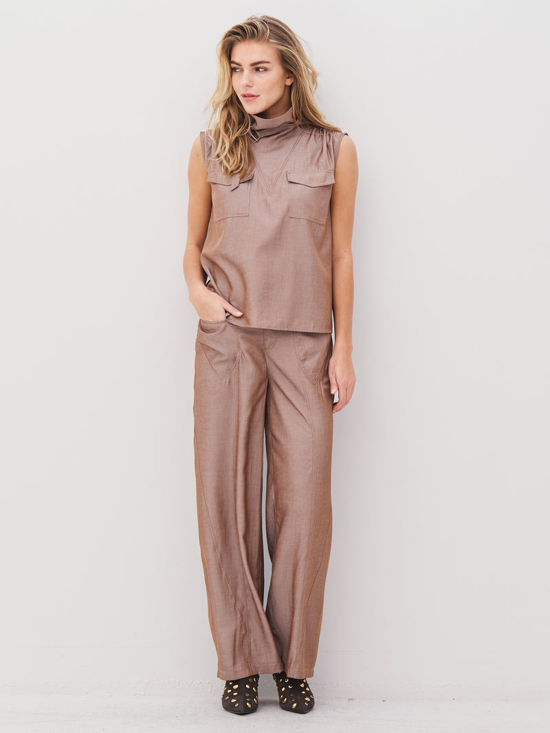 NÜ AVALON trousers Trousers 220 Camel