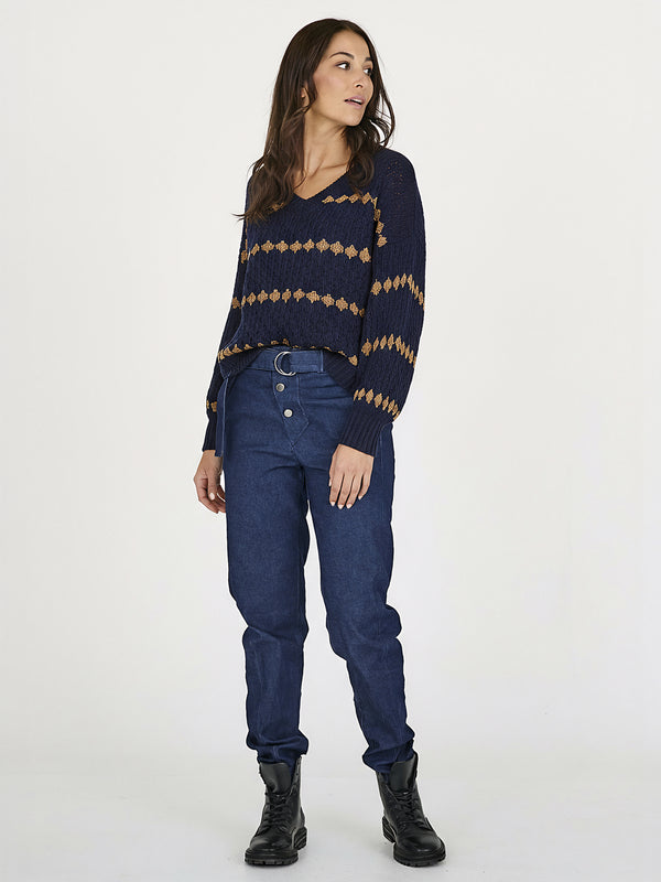 NÜ BANO knit Knit 476 Navy Mix