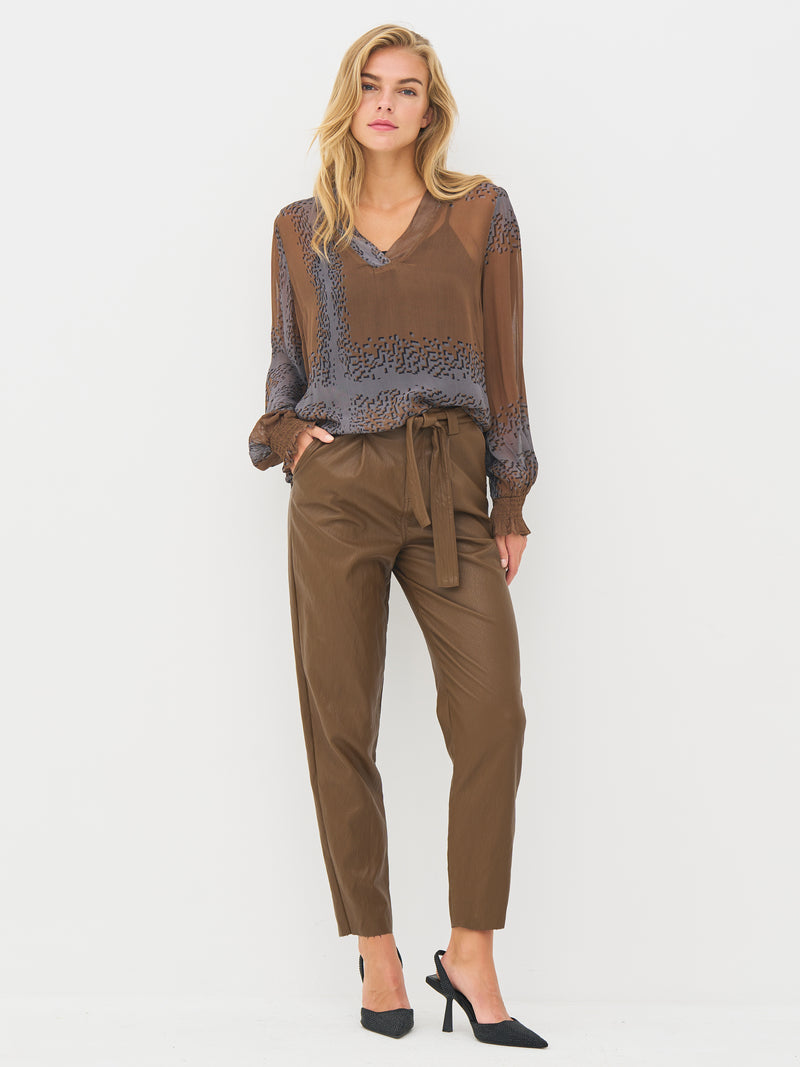 NÜ BIANCA blouse Blouses 294 Dark Earth mix