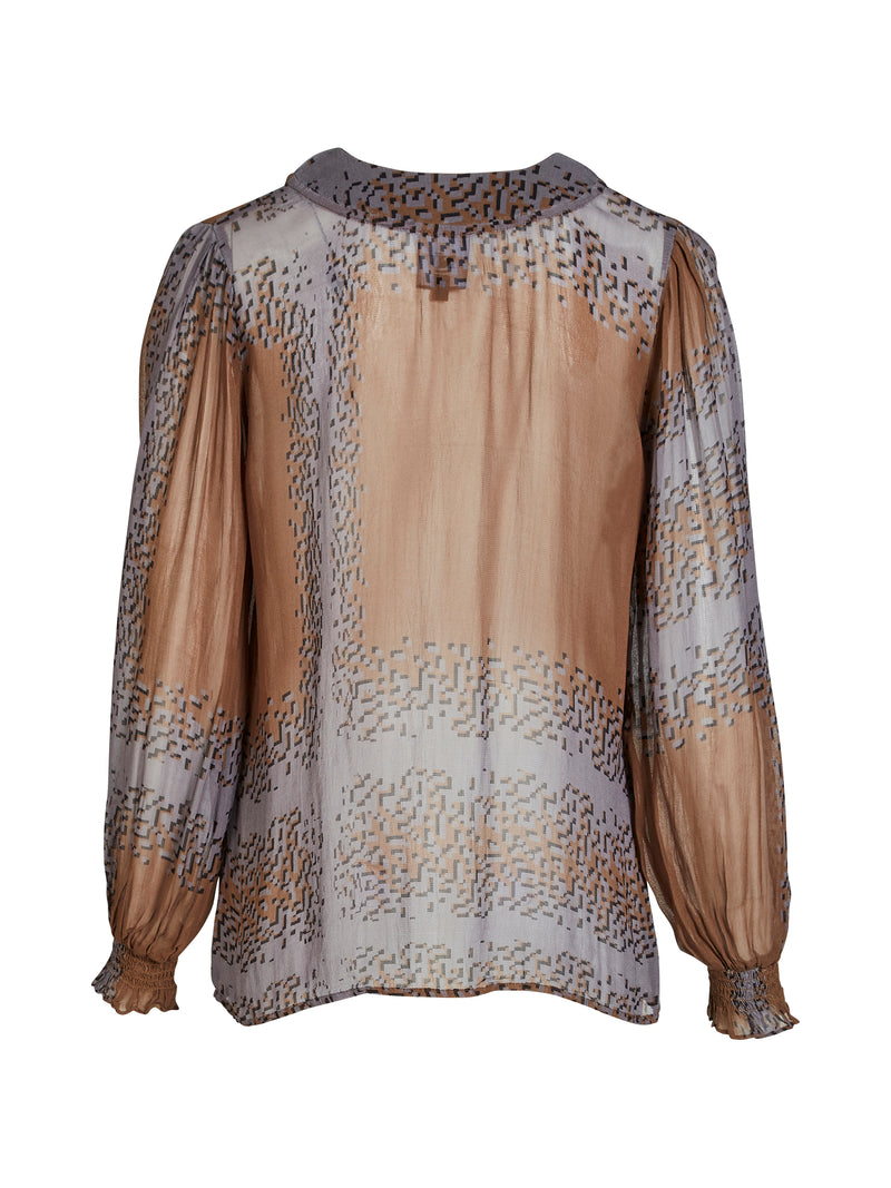 NÜ BIANCA blouse Blouses 294 Dark Earth mix