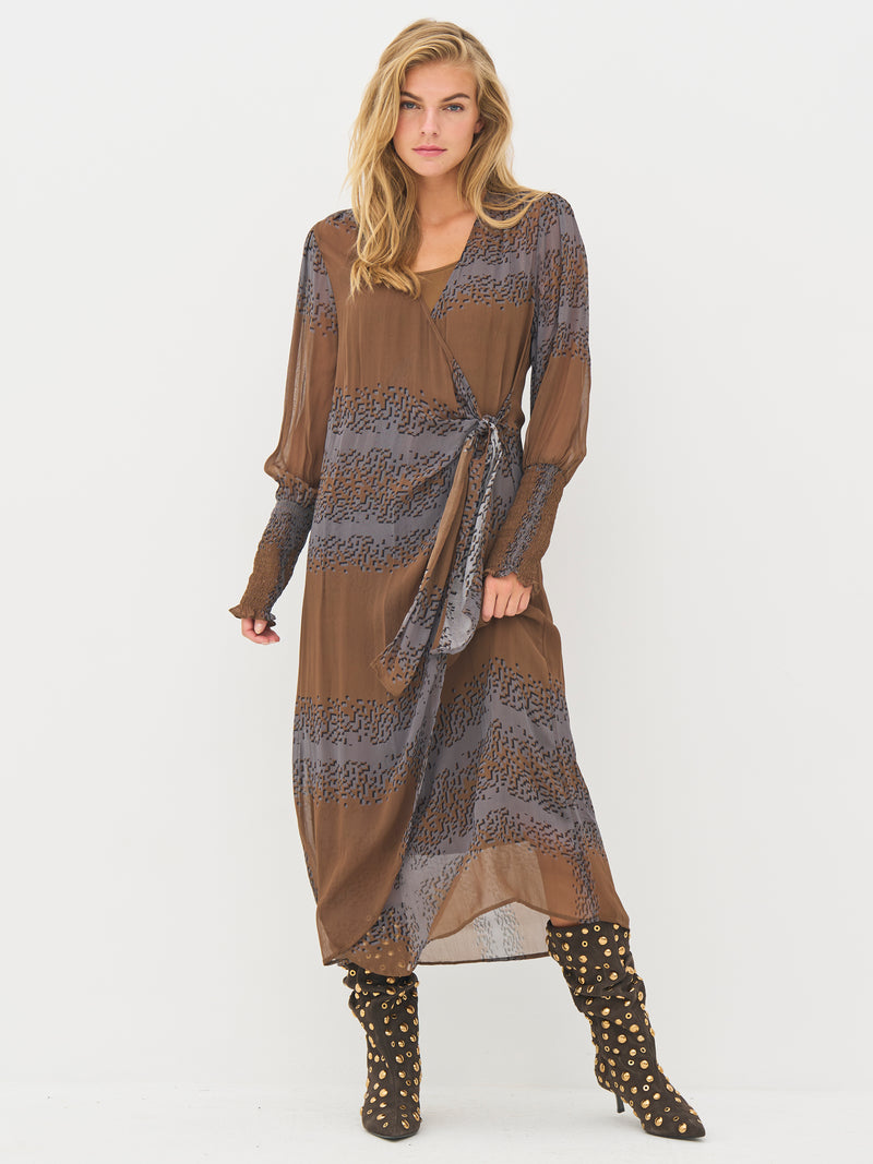 NÜ BIANCA dress Dresses 294 Dark Earth mix