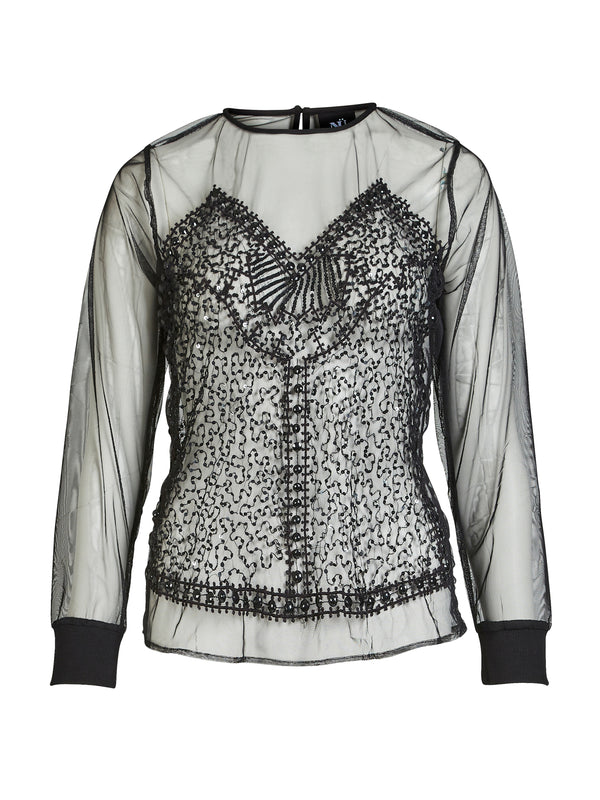 NÜ BITTEN blouse Blouses Black