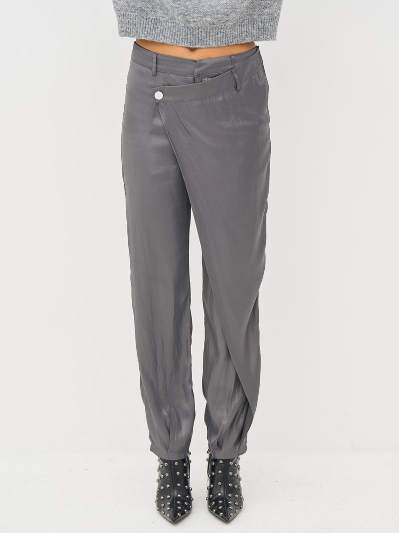 NÜ BOEL trousers Trousers 989 iron grey