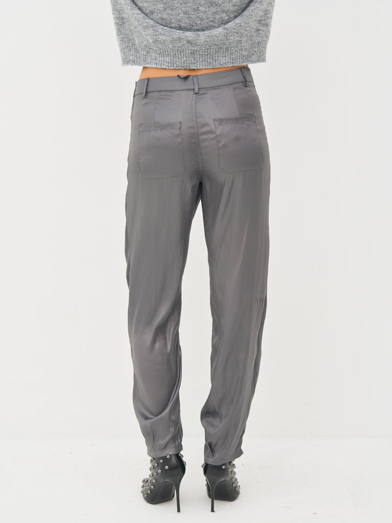 NÜ BOEL trousers Trousers 989 iron grey