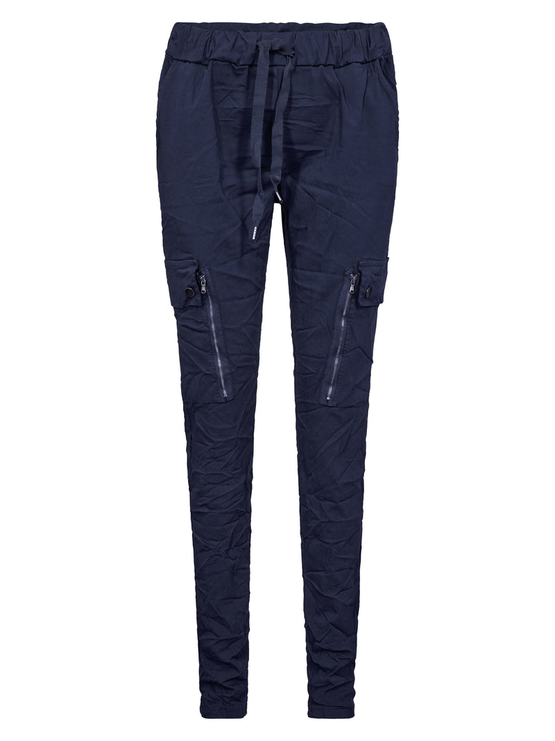 NÜ CARMEN cargo trousers Trousers 476 Navy