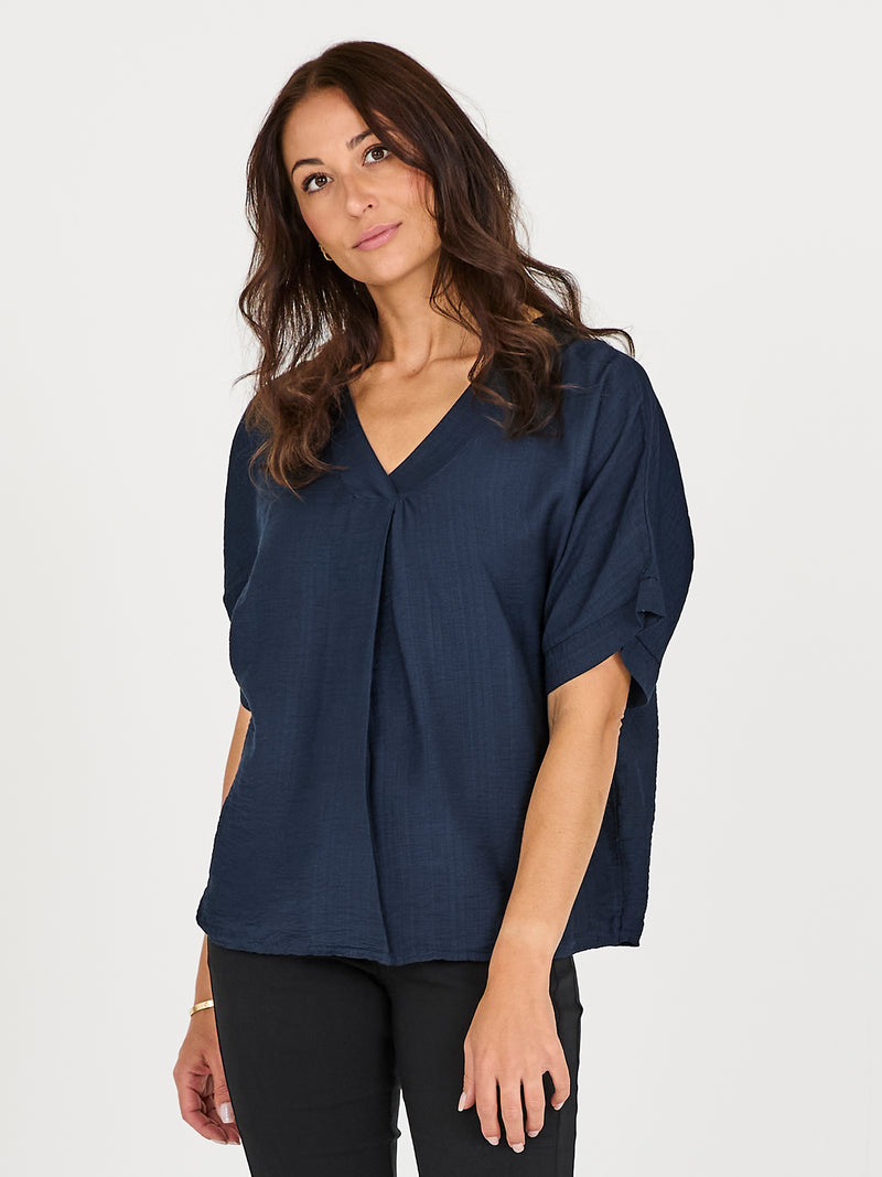 NÜ CINDA blouse Tops and T-shirts 476 Navy