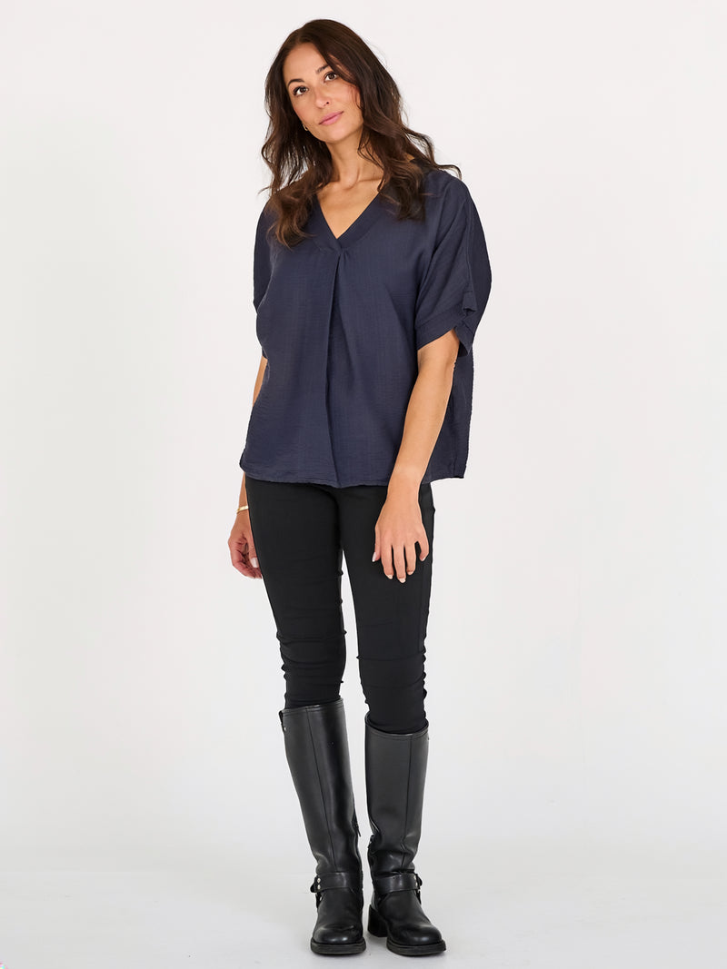 NÜ CINDA blouse Tops and T-shirts 476 Navy