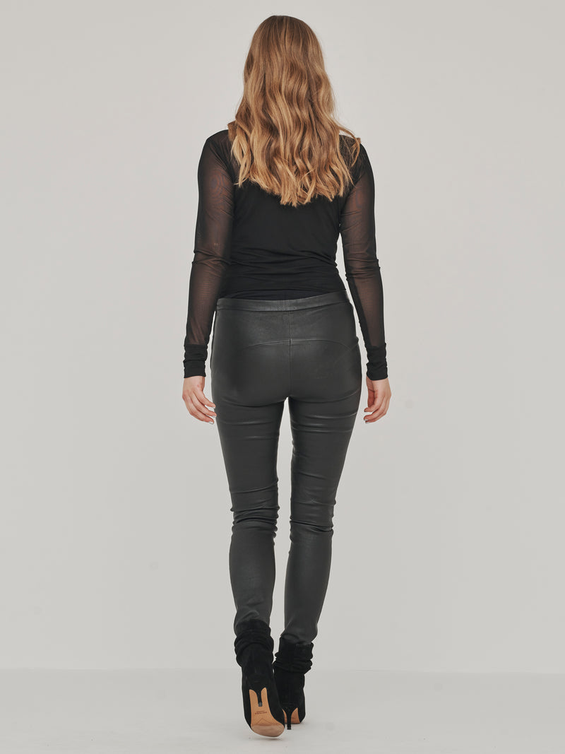 NÜ MILJA leather leggings Leggings Black