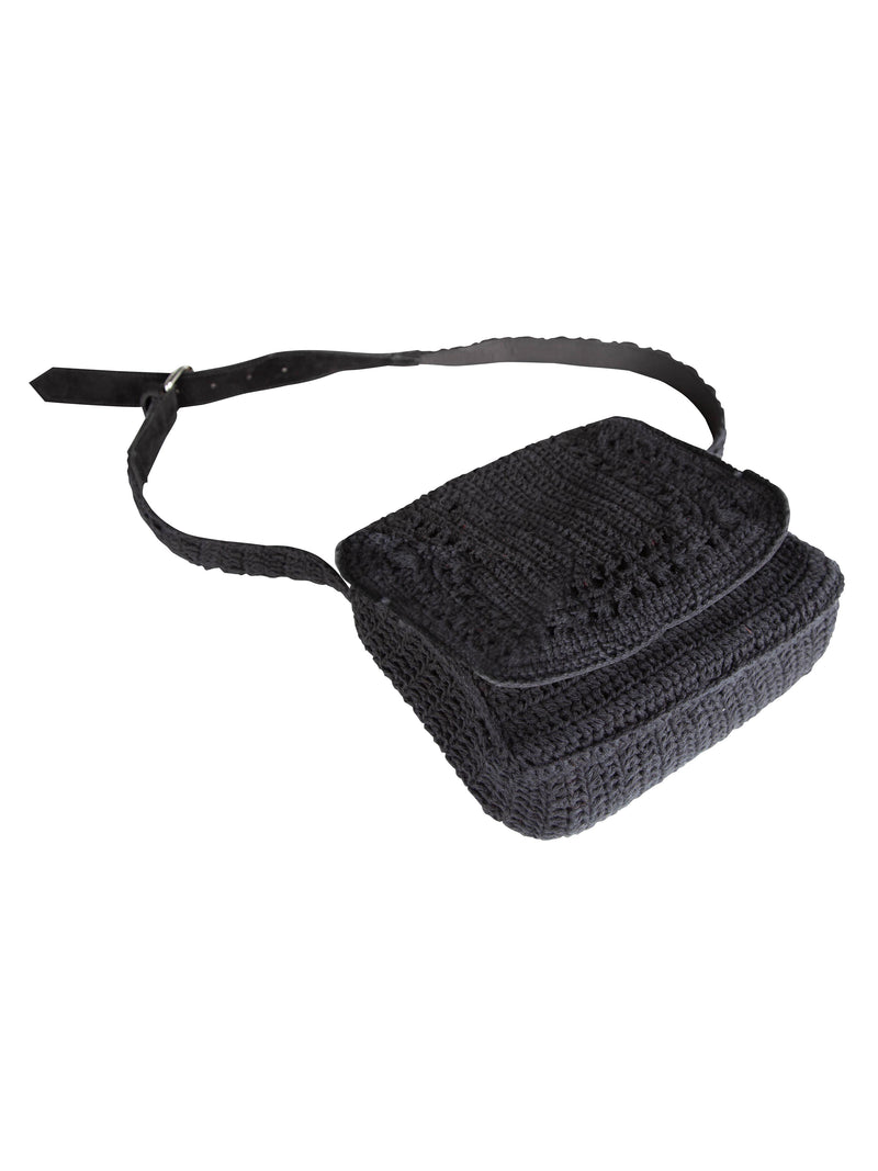 NÜ MIRLI crochet belt bag Bags Black