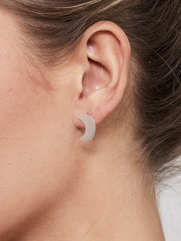 NÜ Moons No. 3 Earring Mini Jewellery 022 Silver