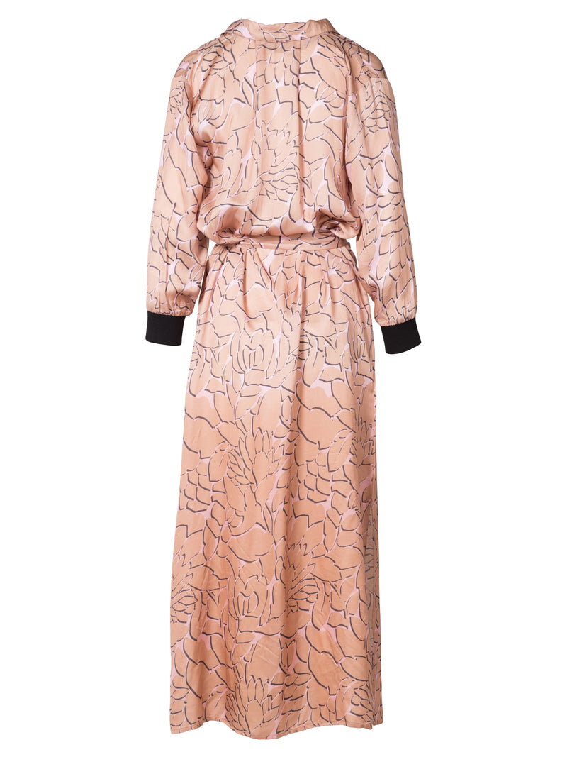 NÜ ODESSA patterned dress Dresses 649 Terracotta Dust mix