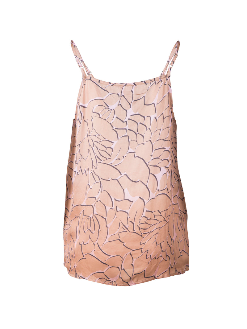 NÜ ODESSA patterned top Tops and T-shirts 649 Terracotta Dust mix