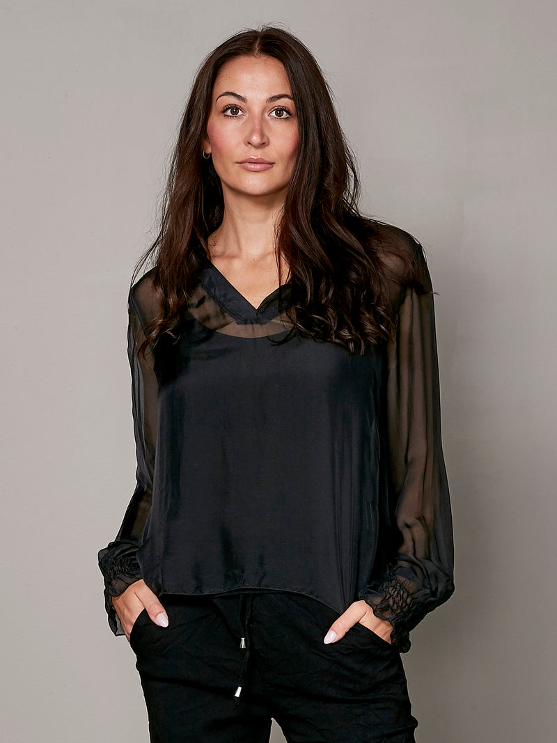 NÜ VANINA blouse Blouses Black