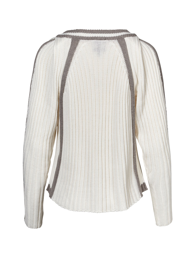 NÜ VEGA knitted blouse Knit 110 creme mix