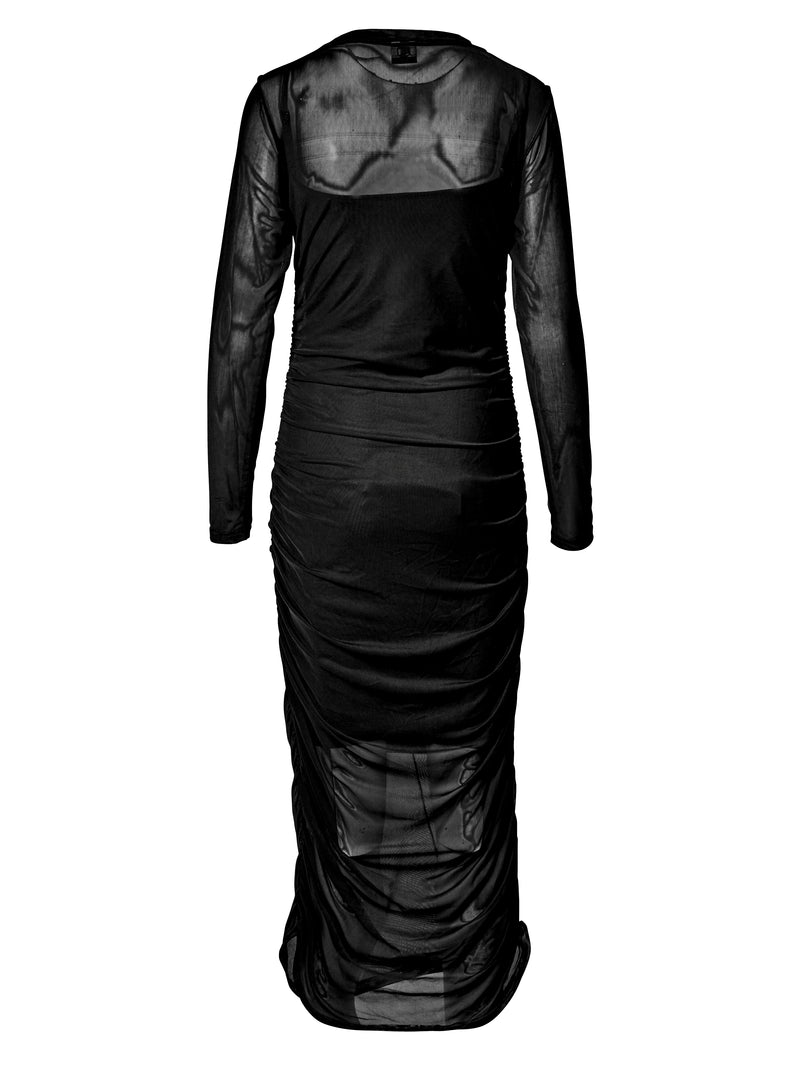 NÜ VINJA mesh dress Dresses Black