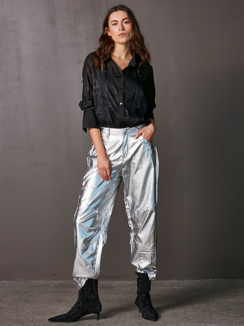 NÜ VIOL trousers Trousers 022 Silver