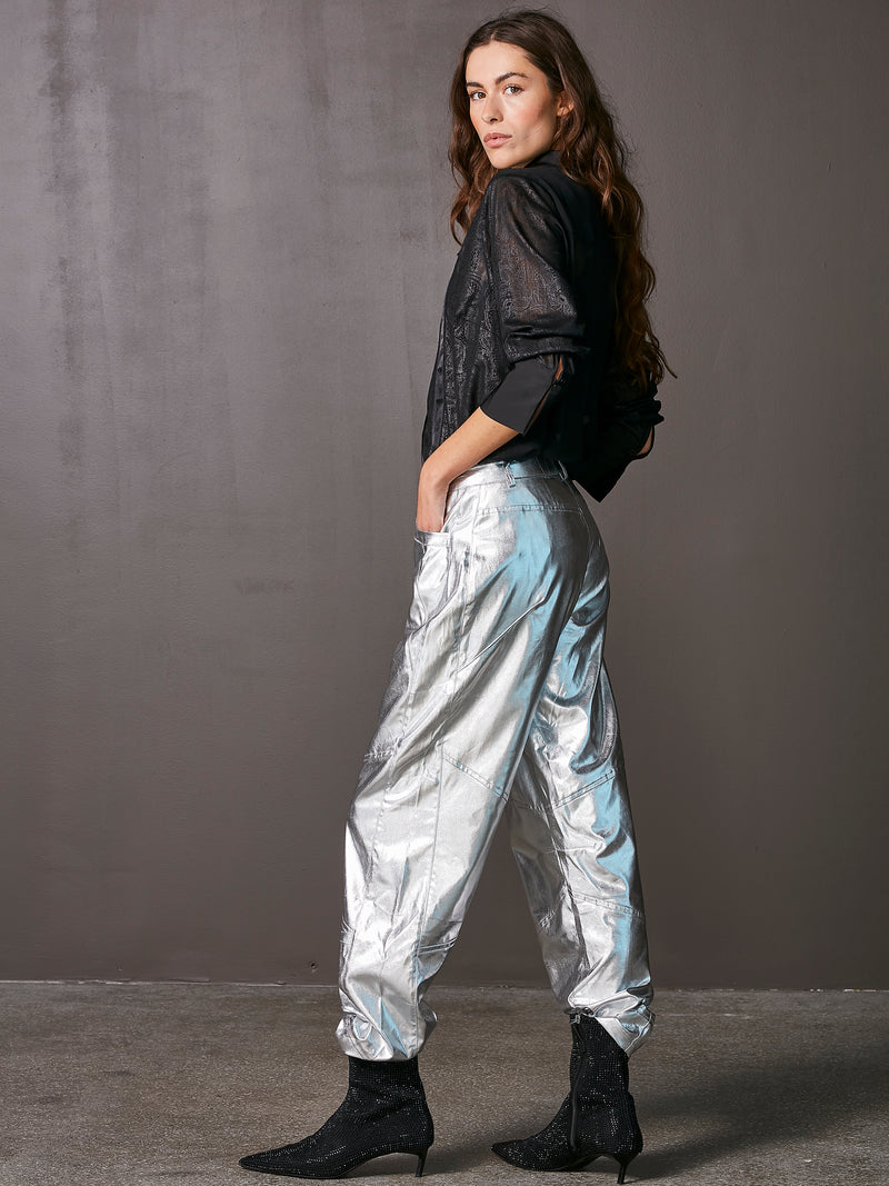 NÜ VIOL trousers Trousers 022 Silver