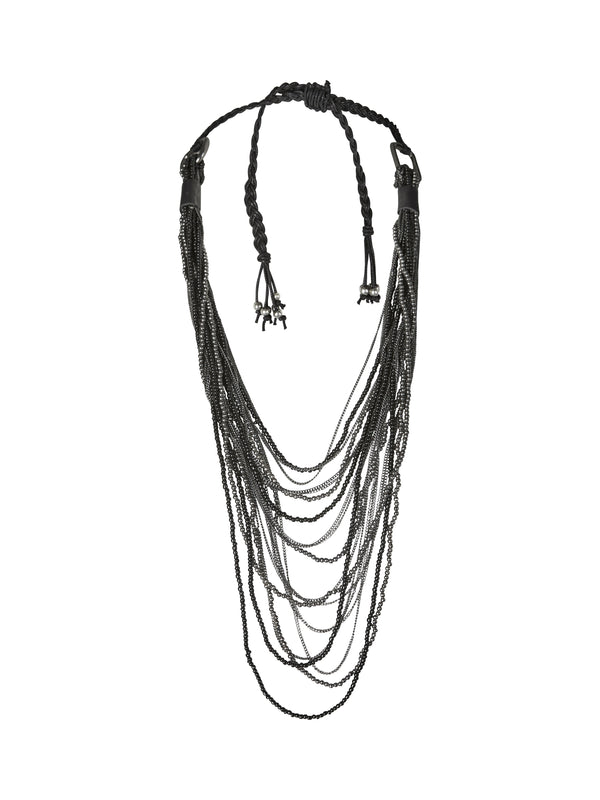 NÜ YANA braided necklace Accessories Black