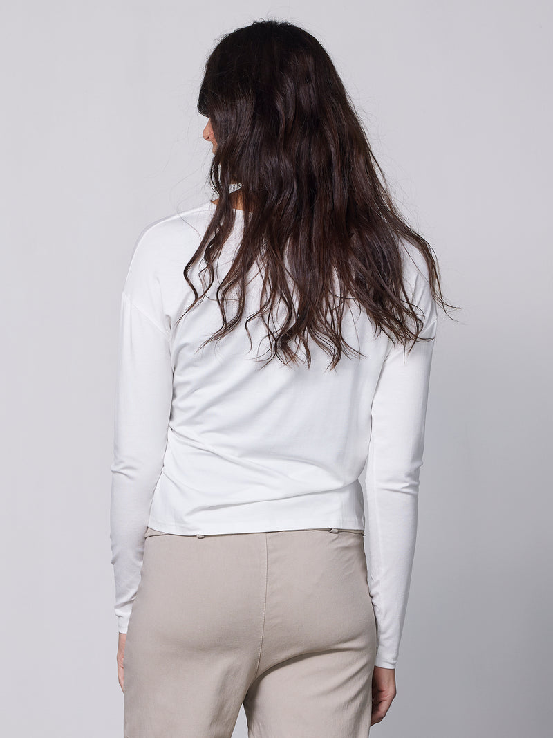 NÜ YASMI long-sleeved t-shirt Tops and T-shirts 110 Creme
