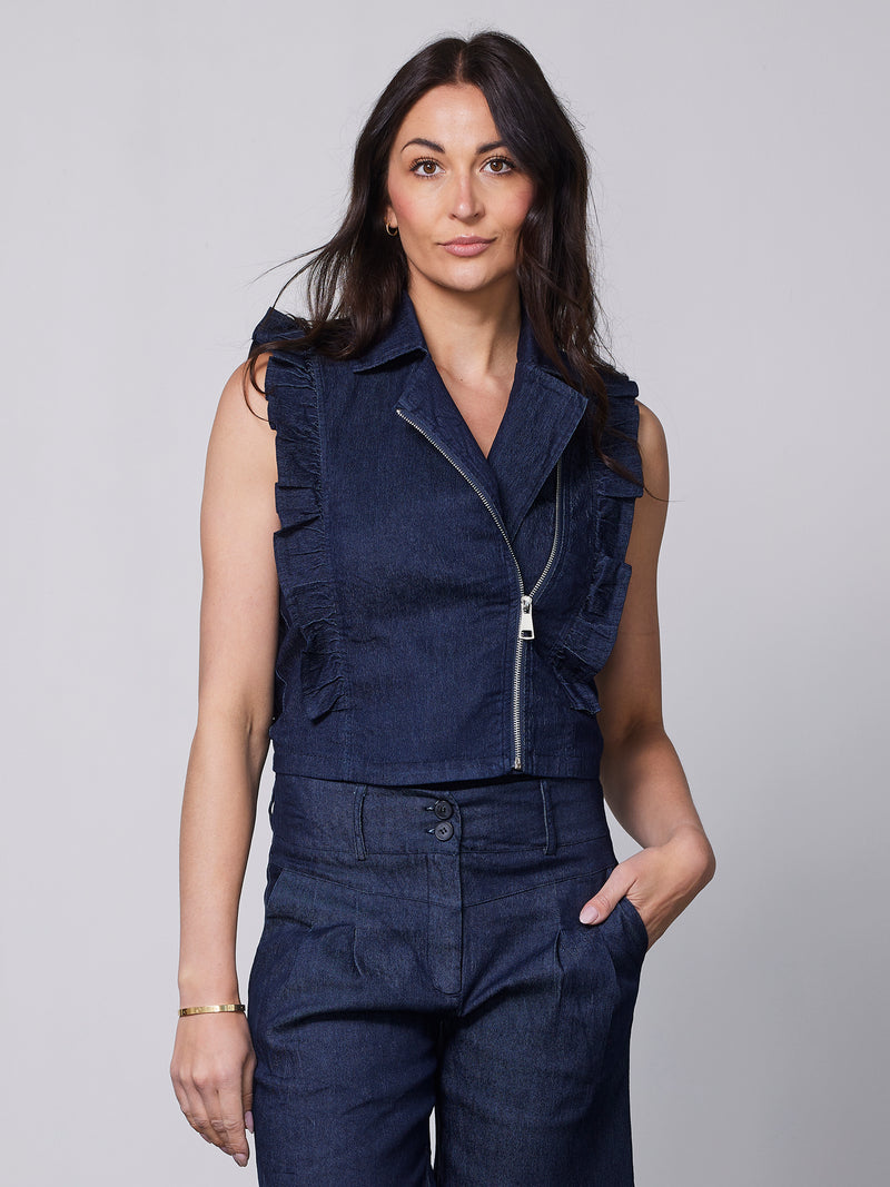 NÜ YET vest Vests 486 Denim