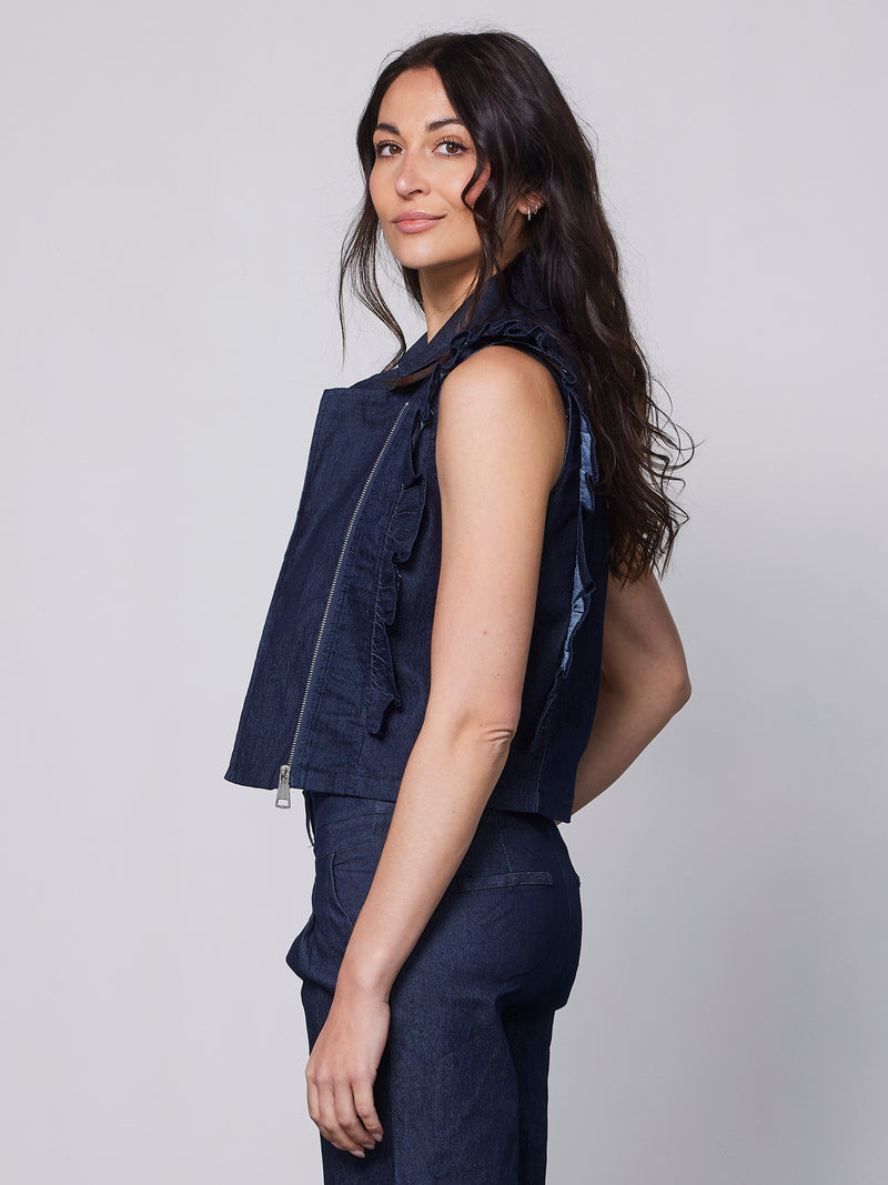 NÜ YET vest Vests 486 Denim