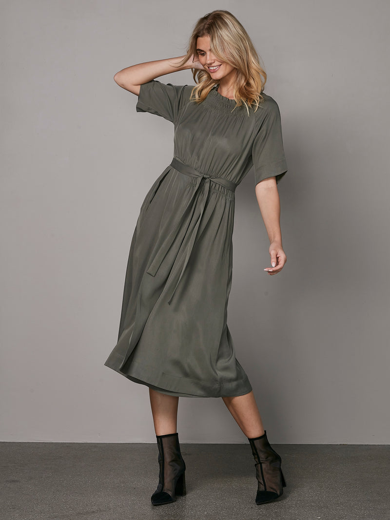 NÜ YMKE belt dress Dresses 316 Olive