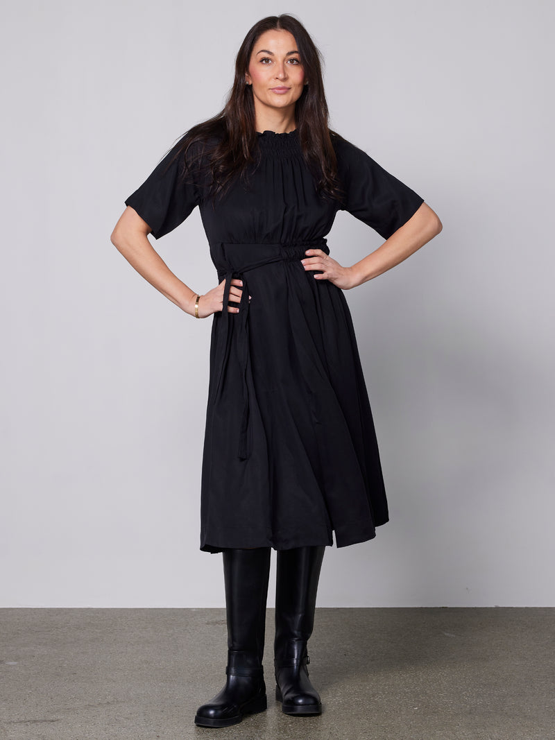 NÜ YMKE belt dress Dresses Black