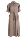 NÜ YMKE pleated dress Dresses 230 Mud