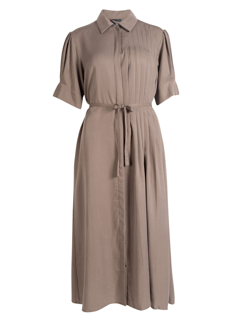 NÜ YMKE pleated dress Dresses 230 Mud