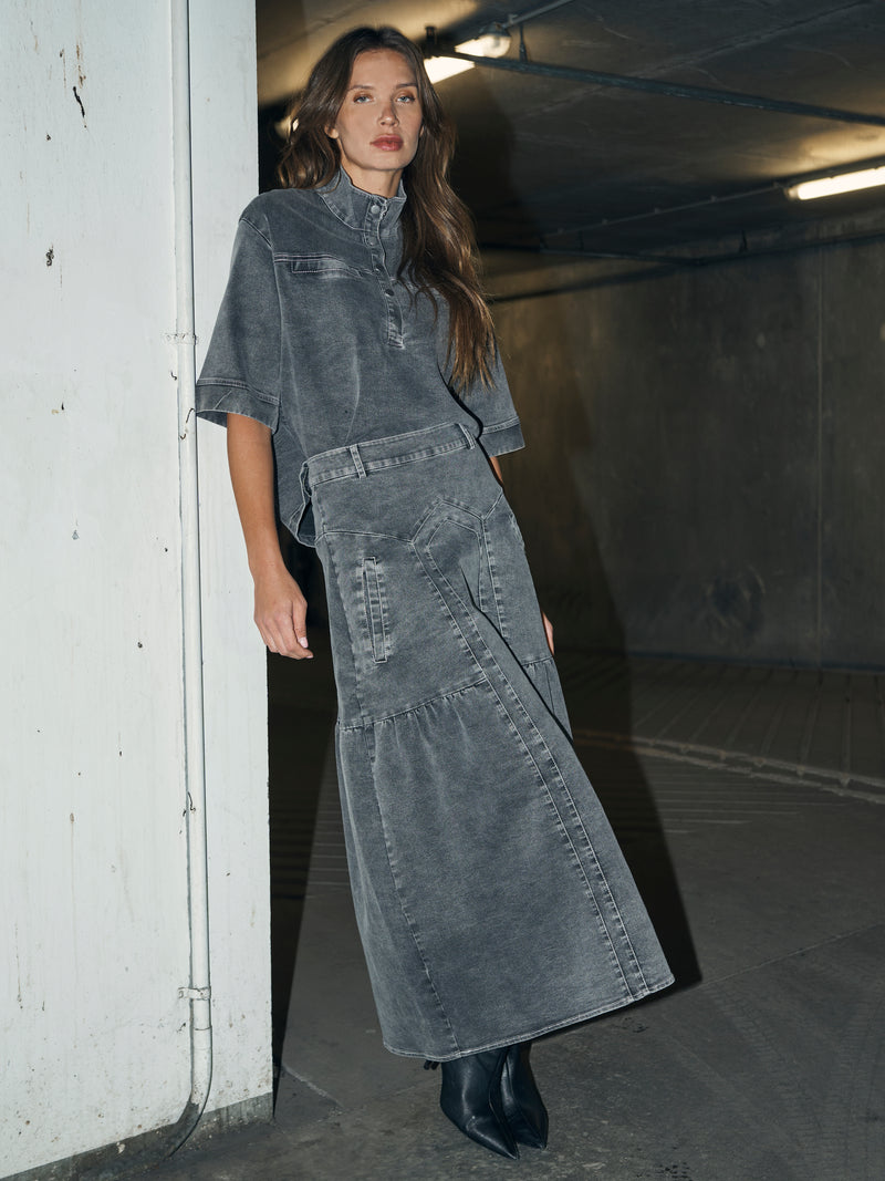 NÜ YUNA skirt Skirts 901 Grey mix