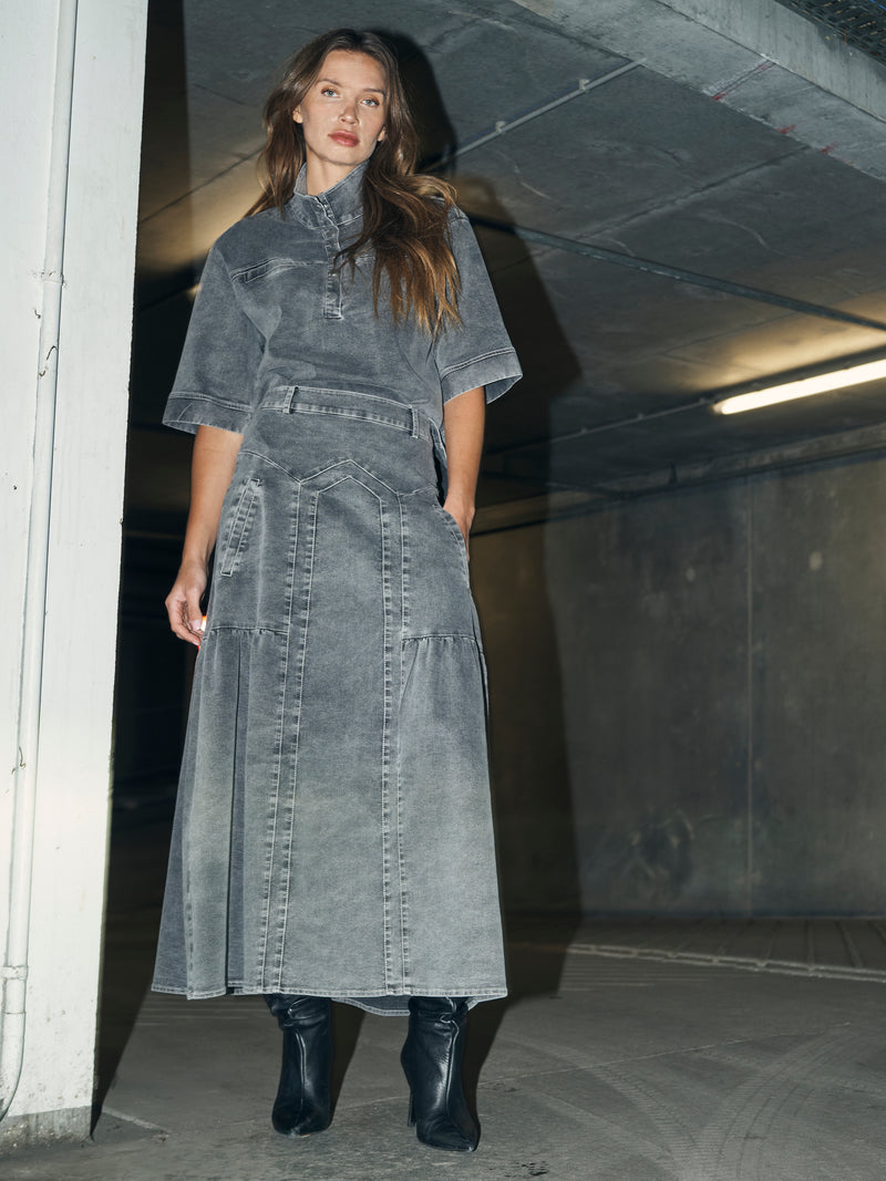 NÜ YUNA skirt Skirts 901 Grey mix