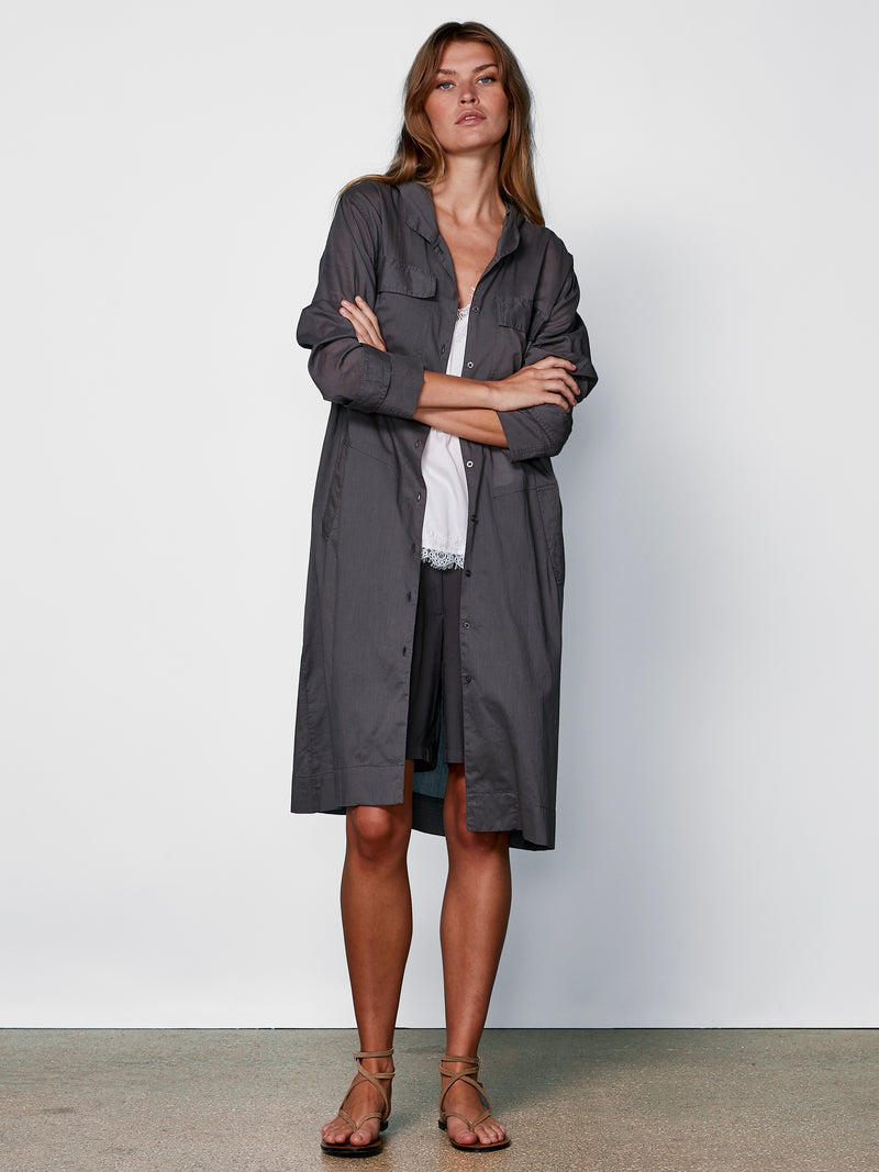 NÜ ZELMA long shirt Shirts 987 dark grey